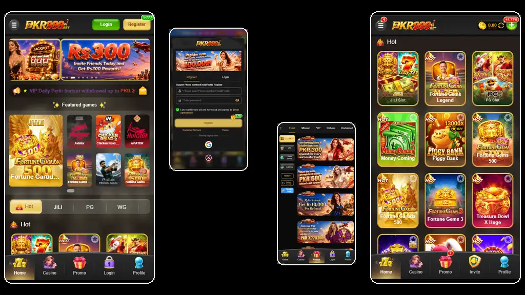 PKR999 Game Interface